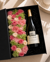 Load image into Gallery viewer, Blush Rose Flowers & Liquor Gift Box