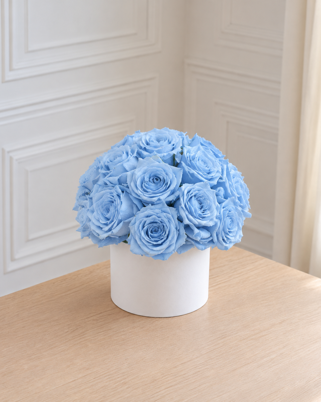 Baby Blue Eternal Rose Arrangement