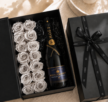 Ivory Eternal Rose & Liquor Gift Box