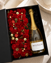 Load image into Gallery viewer, Crimson Flowers &amp; Liquor Gift Box
