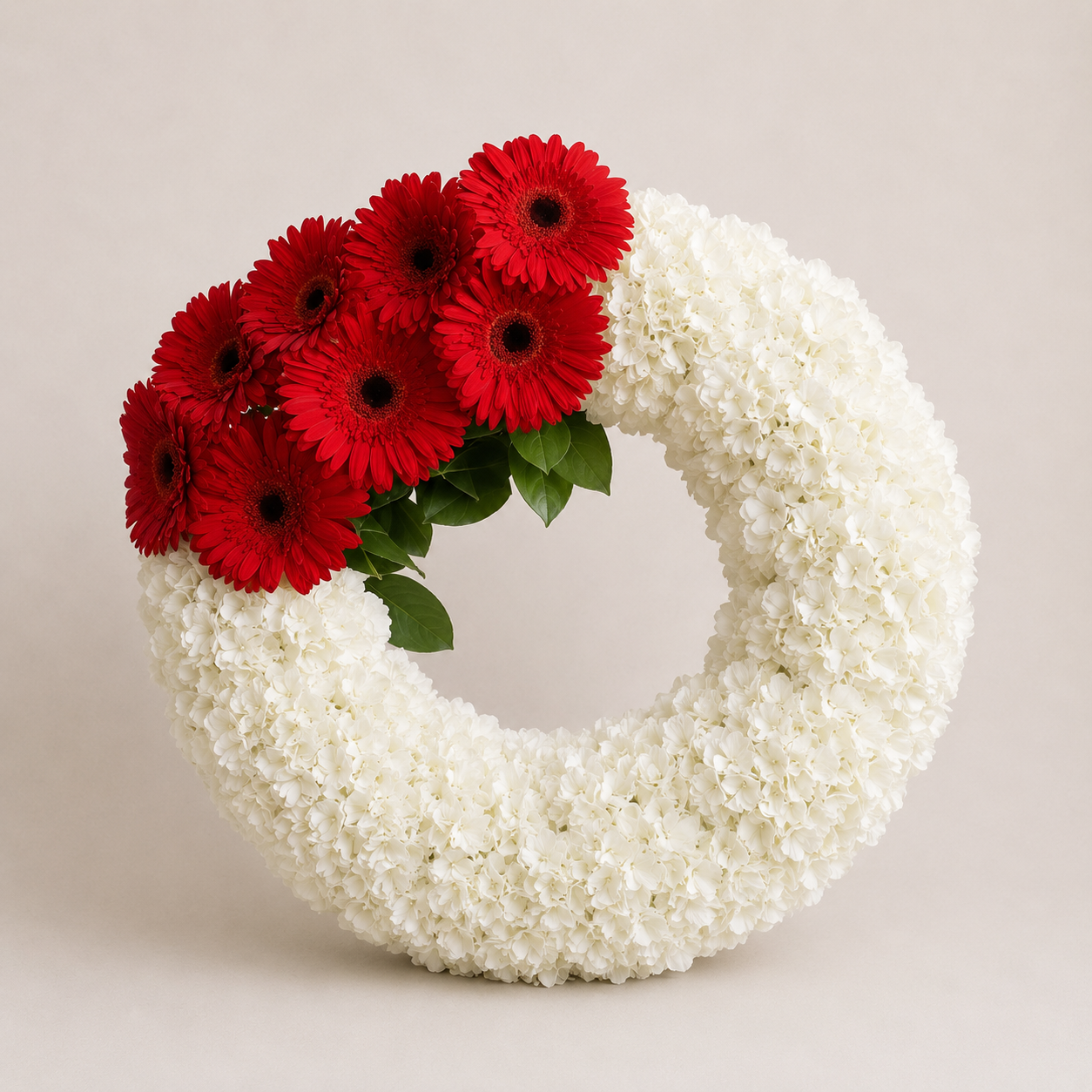 Red & White Remembrance Wreath