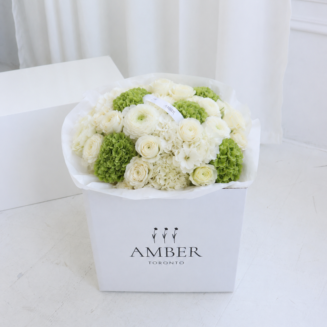 White & Green Flower Bouquet