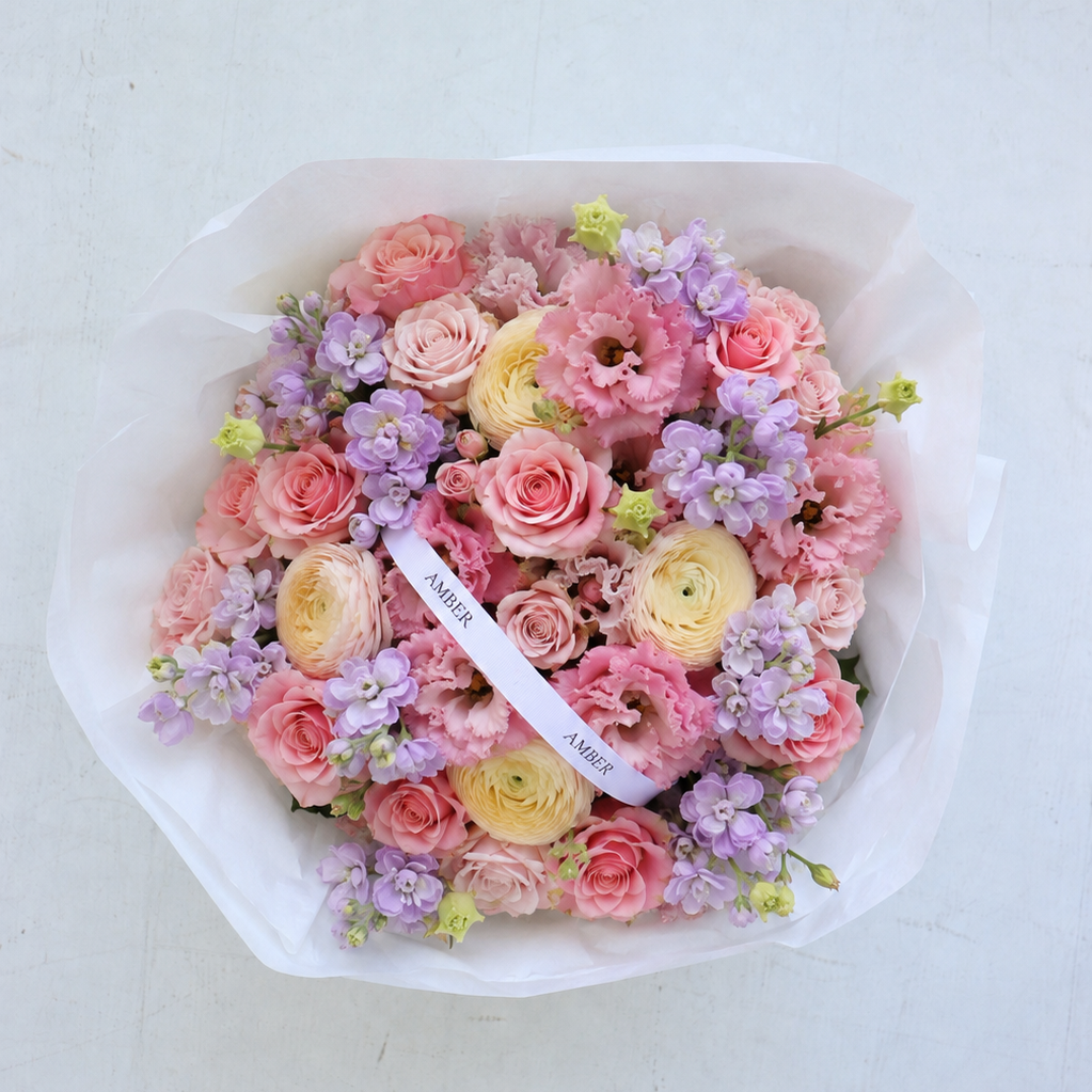 Pastel Garden Flower Bouquet