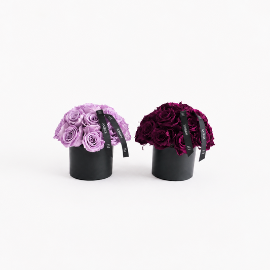 Eternal Rose Arrangement – Purple Edit