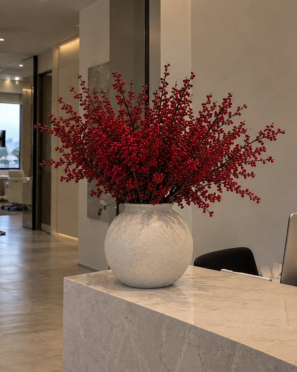 Festive Holiday Faux Floral Display Subscription in Toronto