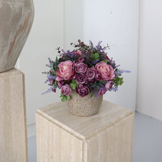 Purple Faux Flower Arrangement