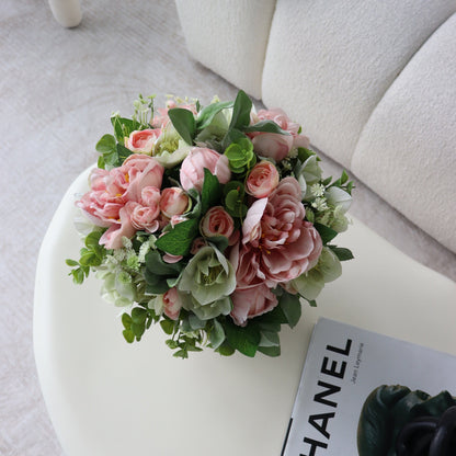 Faux Blush Pink Flower Arrangement