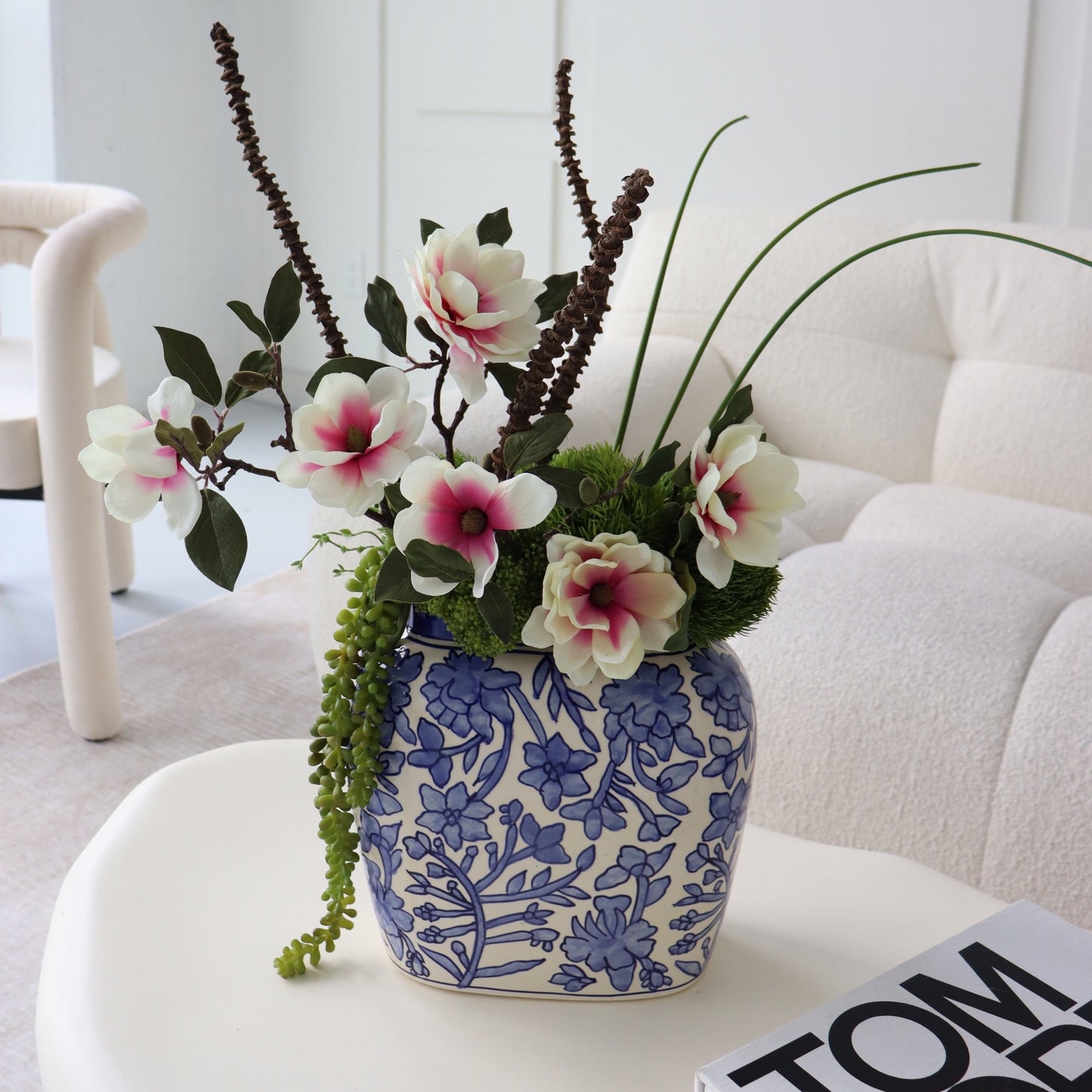 Silk Pink Bloom Arrangement