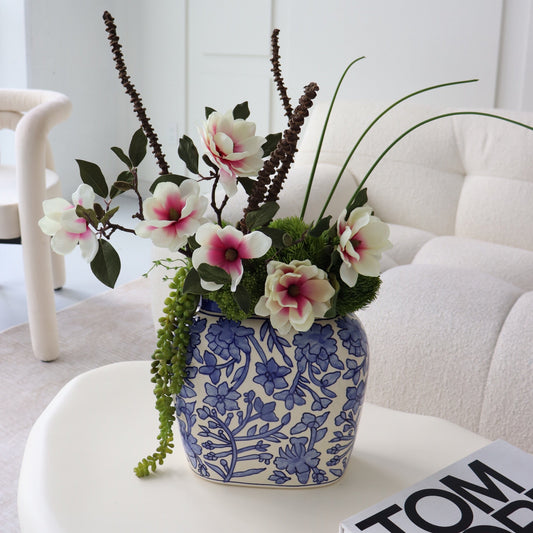 Silk Pink Bloom Arrangement