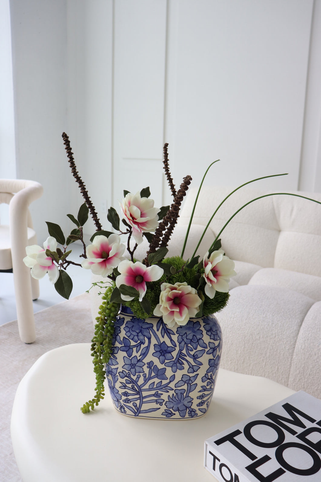 Silk Pink Bloom Arrangement