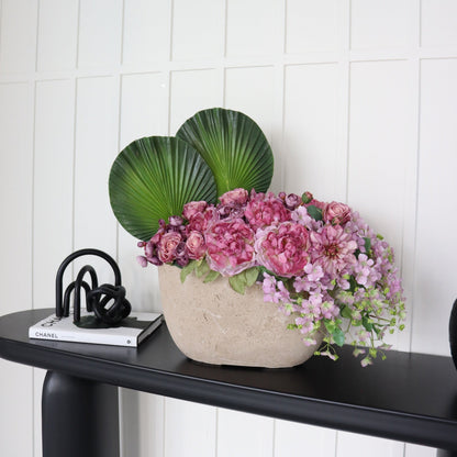 Bold & Lush Purple Artificial Flower Display