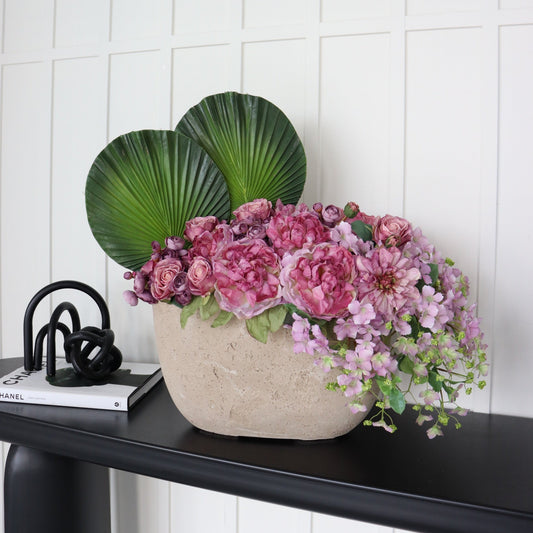 Bold & Lush Purple Artificial Flower Display