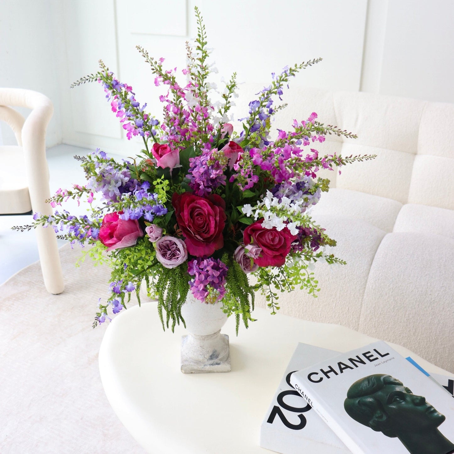 English Garden Faux Flower Arrangement