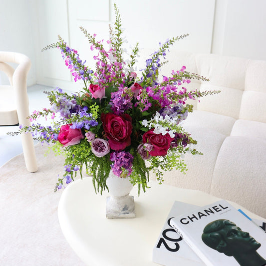 English Garden Faux Flower Arrangement