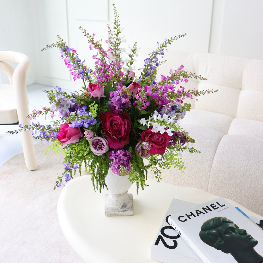 English Garden Faux Flower Arrangement