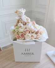 Load image into Gallery viewer, Cream Welcome New Baby Bouquet
