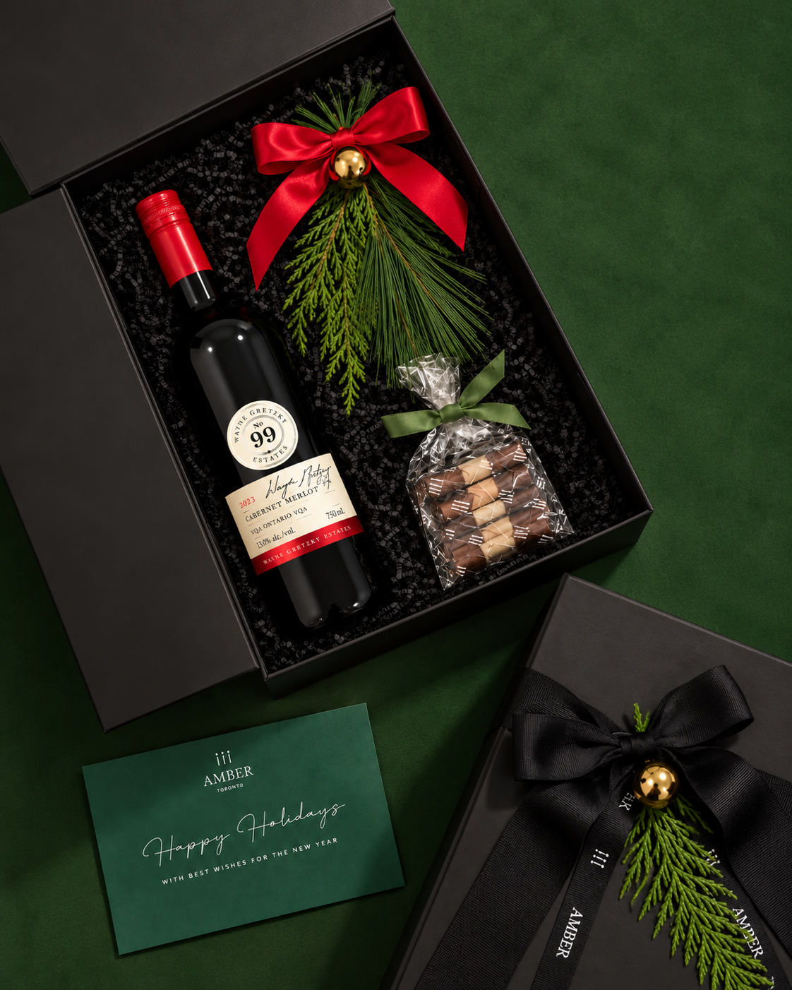 Wine & Chocolate Holiday Gift Box
