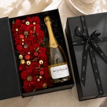 Load image into Gallery viewer, Crimson Flowers &amp; Liquor Gift Box
