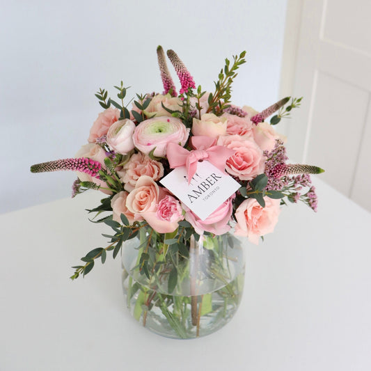 Angel’s Breath – Soft Pink Ranunculus Arrangement