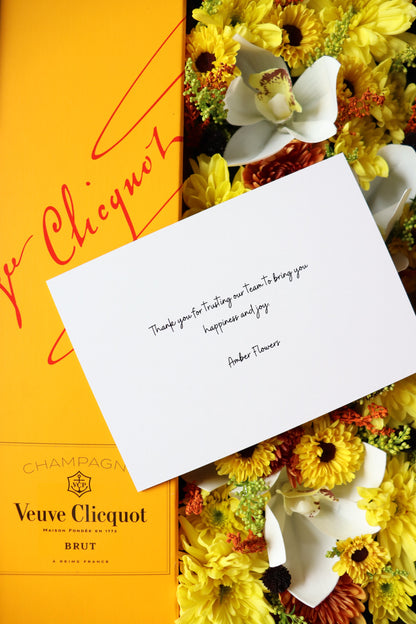 Golden Flowers & Liquor Gift Box